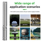 DIFFUL Solar Borehole Pumps, 3 inch 600W 48 V DC For Livestock