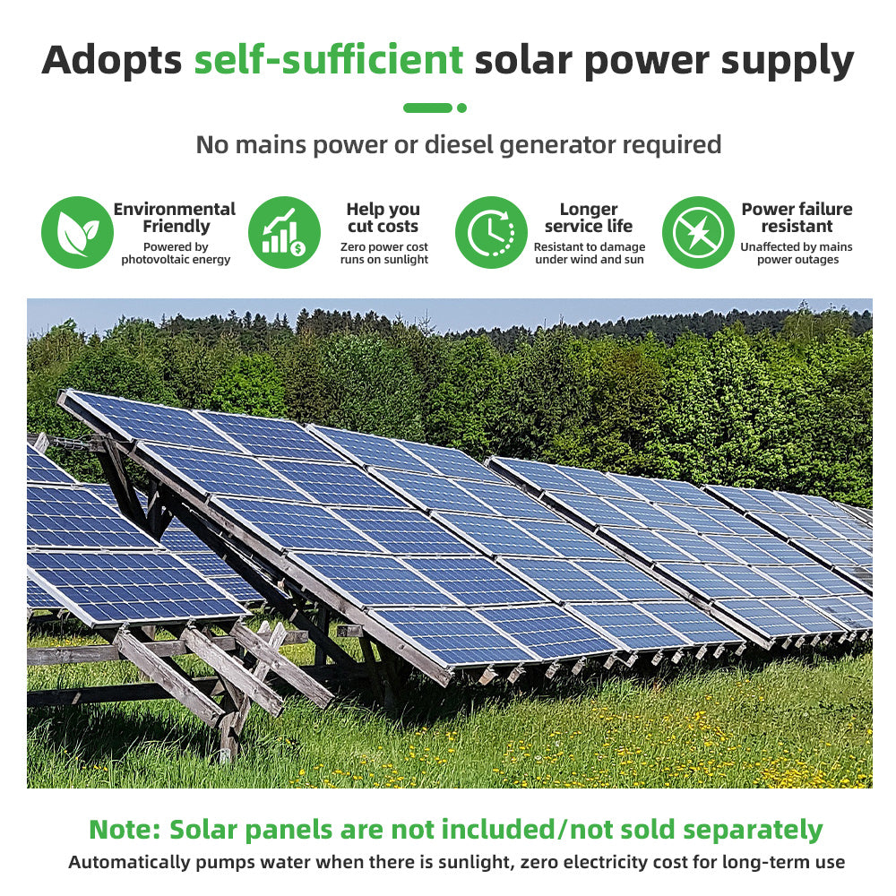 DIFFUL Solar Water Pump, 4 inch 750 W 72 V DC For Irrigation