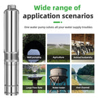 DIFFUL Solar Water Pump, 4 inch 750 W 72 V DC For Irrigation
