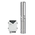 DIFFUL Solar Powered Submersible Water Pumps, 4 inch 400W 48 V DC For Irrigation