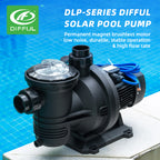 DIFFUL Solar Swimming Pool Pump, 27 M³/H Flow 19 M Head 1200 W 110V DC for Farm